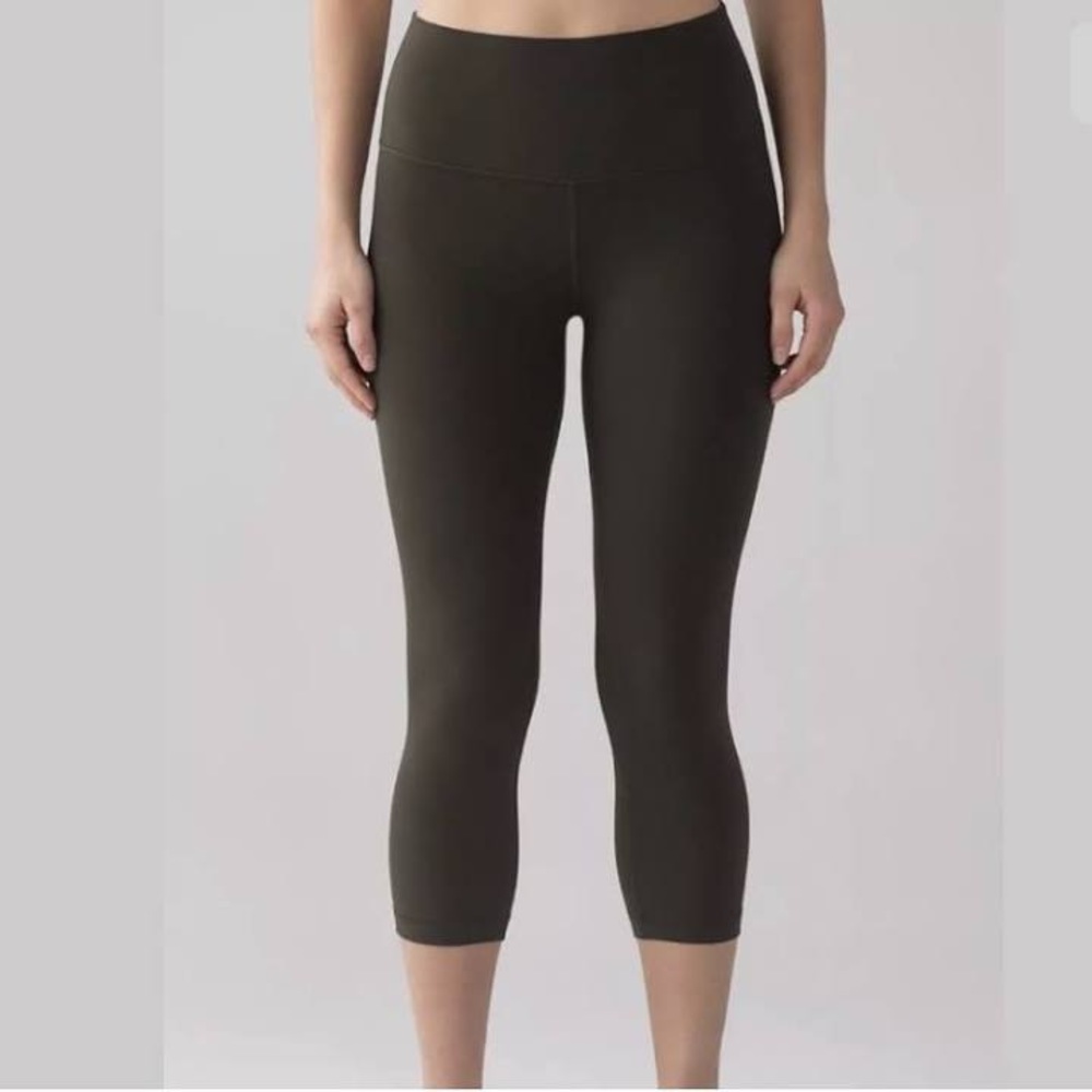 Lululemon Align Crop legging - olive green
